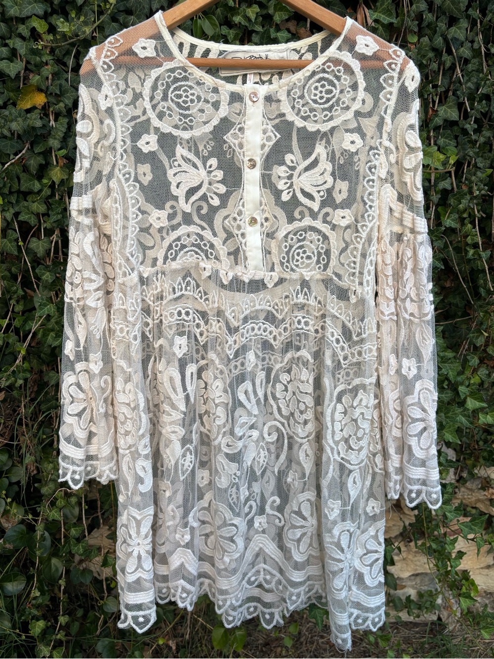 Jen’s Pirate Booty x Free People El Sol Lace Vintage Mini Dress S
